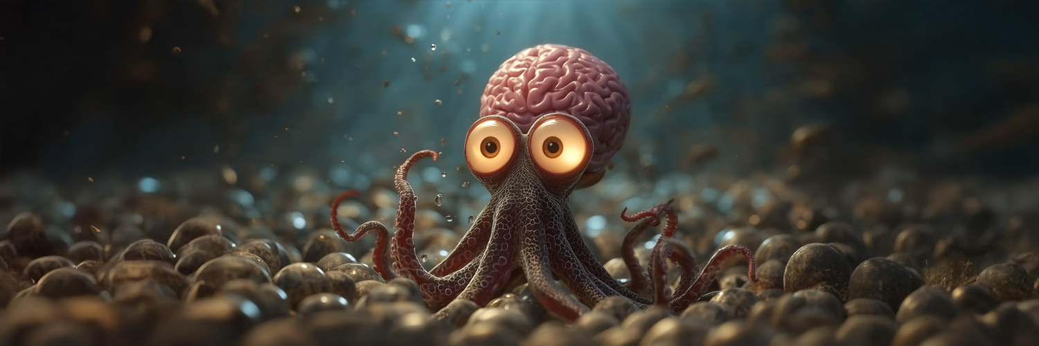 Baby Octodamus on the ocean floor